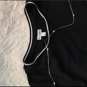 black/white dress with lettuce cut (or bundle!)